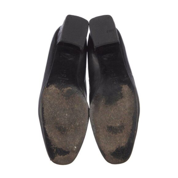 Bruno Magli Authentic Solid Black Vintage Medium Low Heel Pumps 8.5 C - Picture 5 of 7